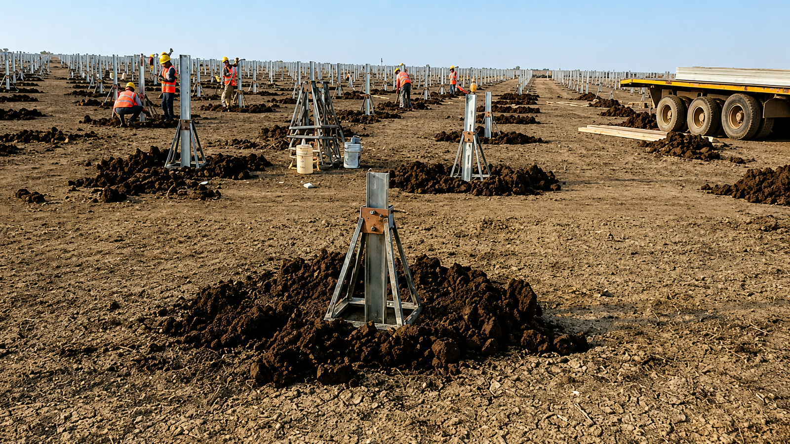 Solar civil work project